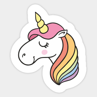 LGBTQIA+ Fairytale Unicorn Sticker